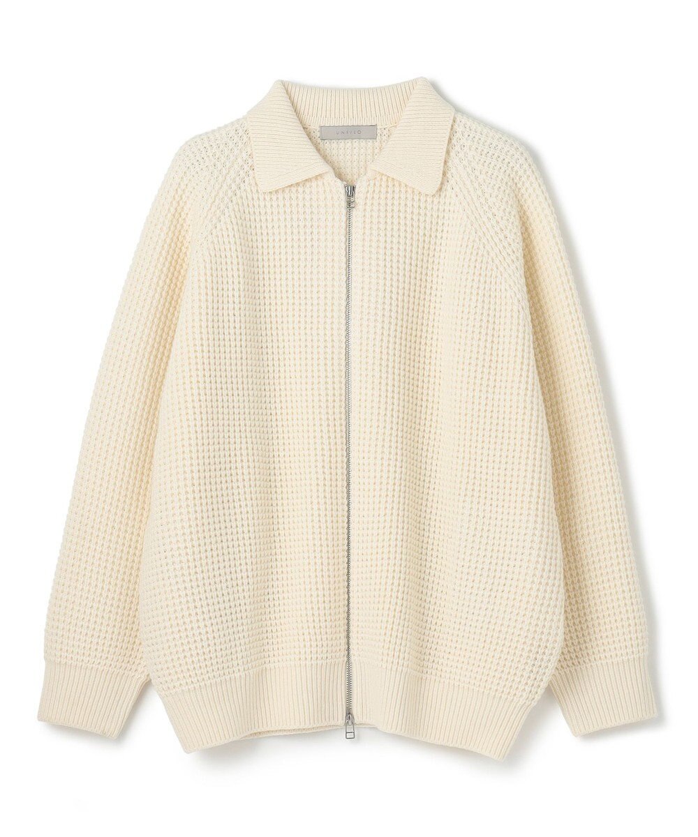 UNFILO MENS 【男女兼用】ウールポップコーン ジップ ブルゾン 