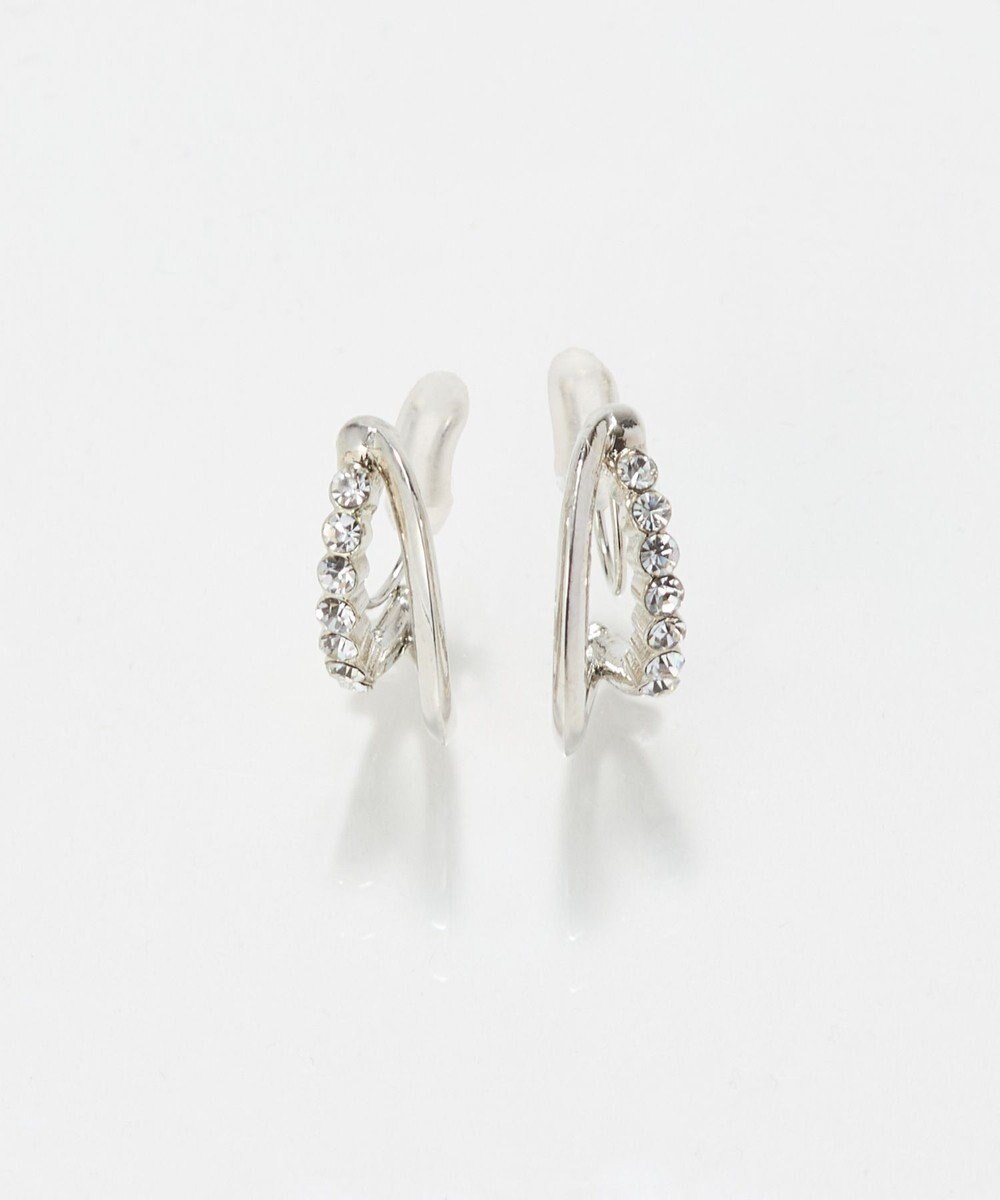 Phoebe 〈痛くないシリーズ/アレルギー対応〉ブリリアントダブルフープライトフィットイヤリング　シルバー 