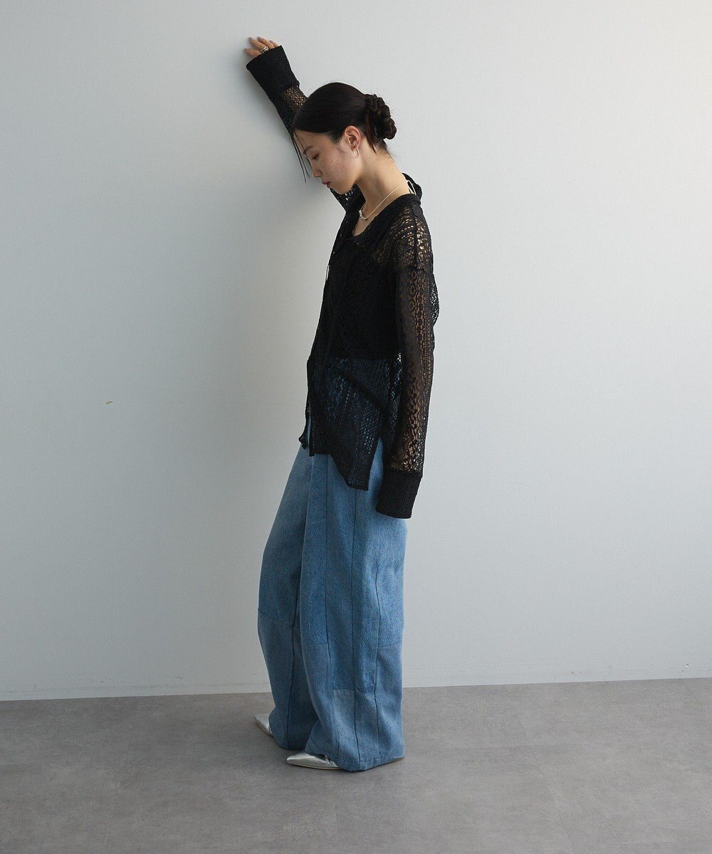 Green Parks ２ＷＡＹリボン付きレースシャツ 