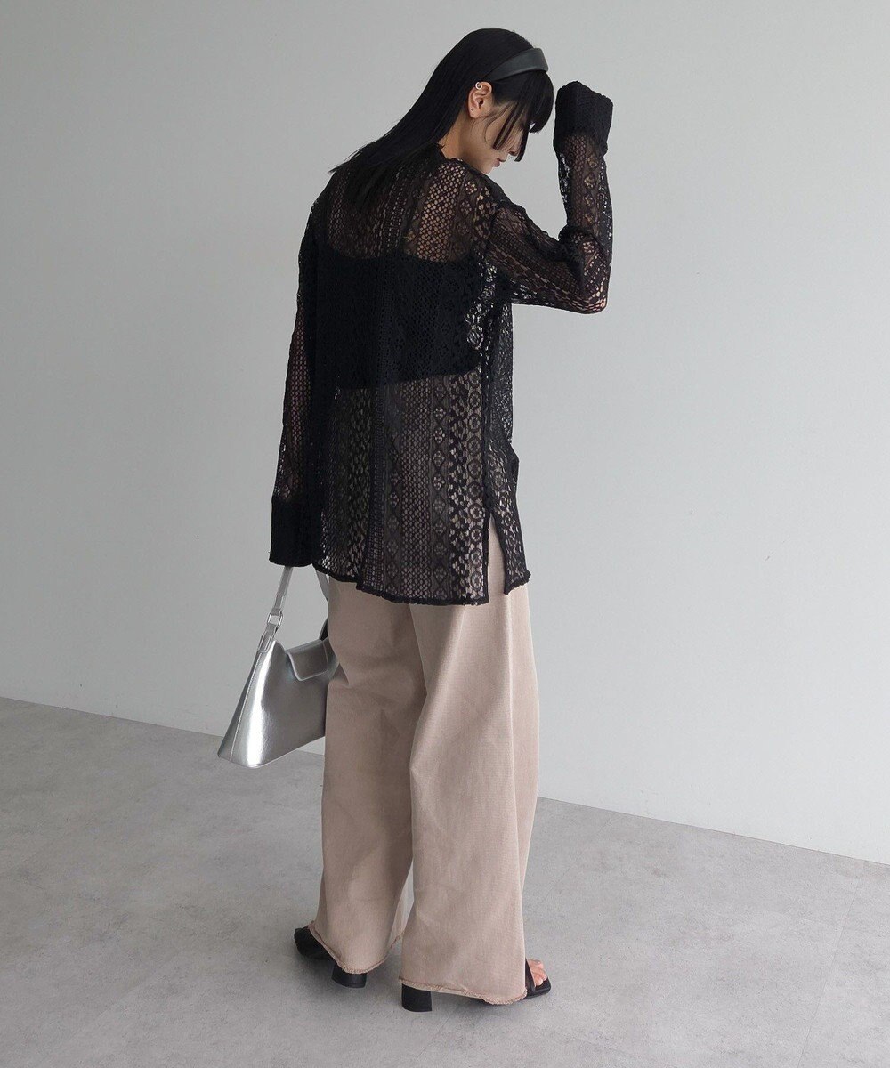 Green Parks ２ＷＡＹリボン付きレースシャツ 