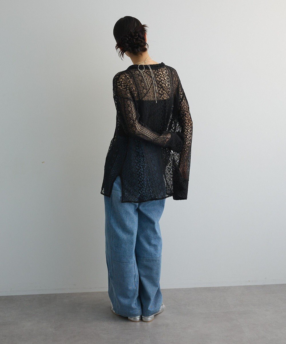 Green Parks ２ＷＡＹリボン付きレースシャツ 