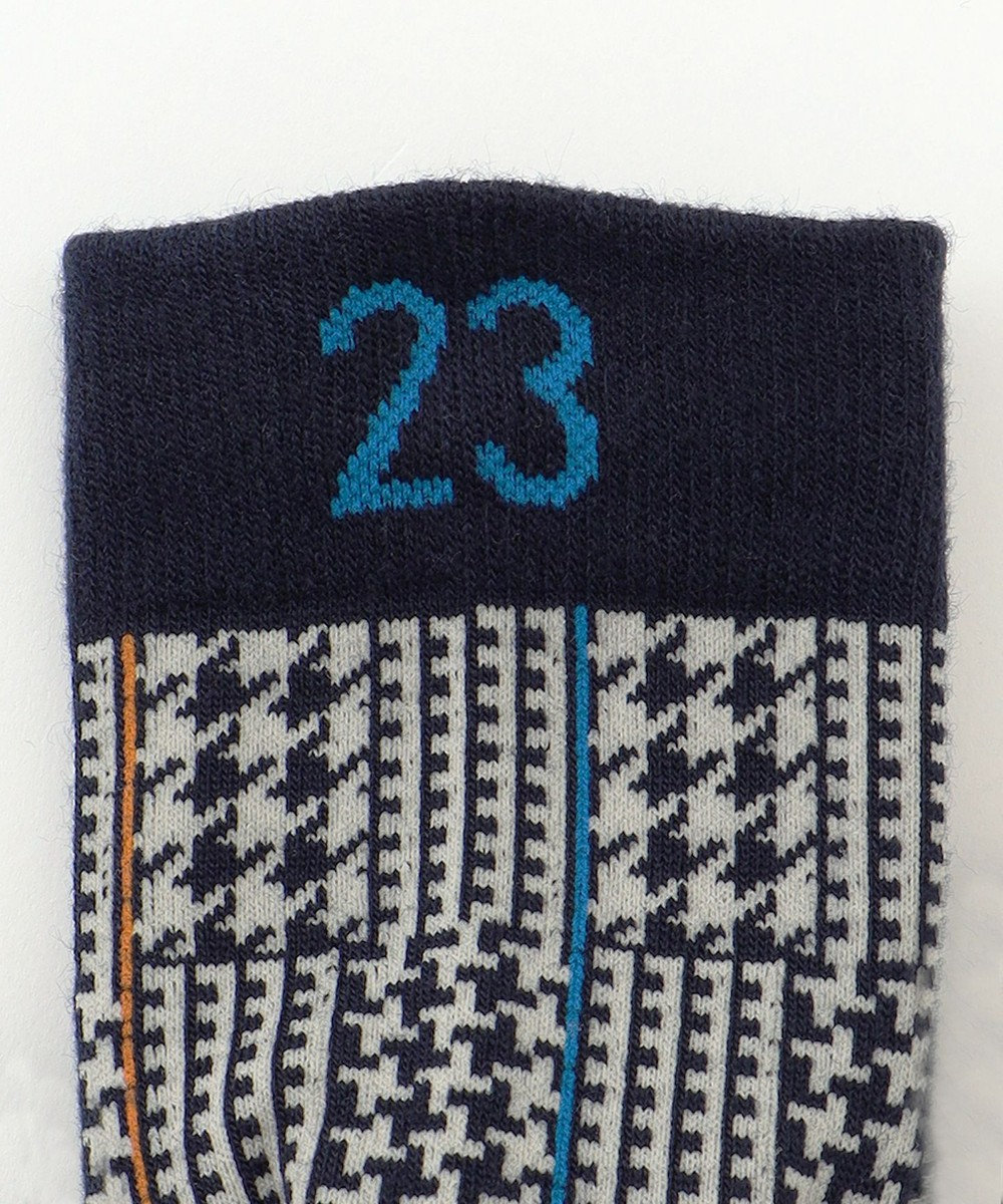 23区GOLF 【MEN】チェック柄レギュラーソックス 