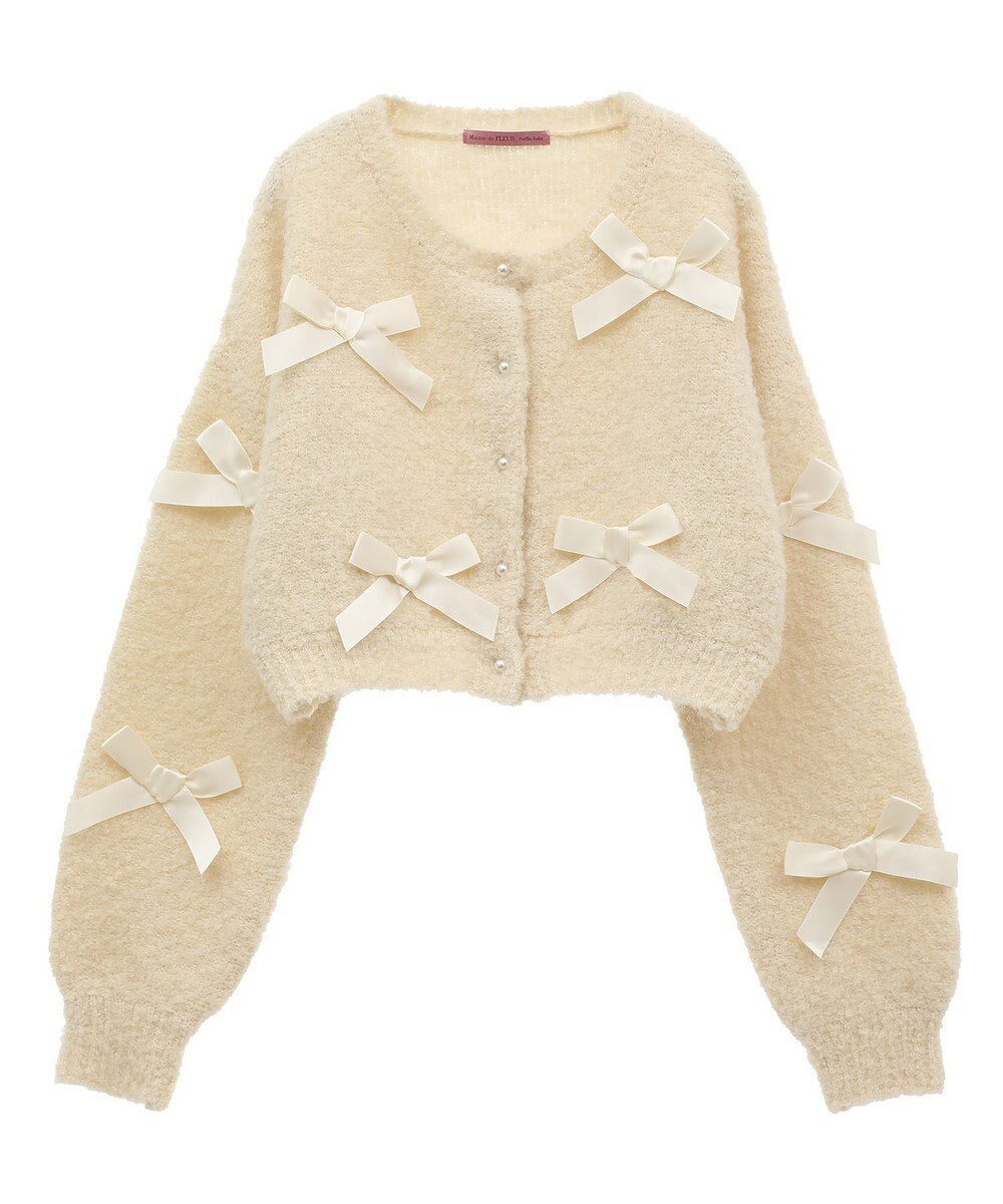 Maison de FLEUR 絆のリボンカーディガン 