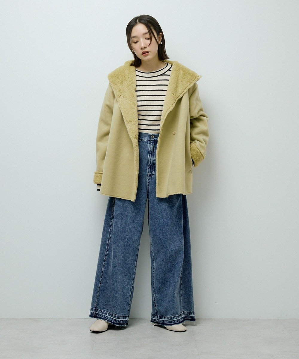 Green Parks フーディガウンコート 