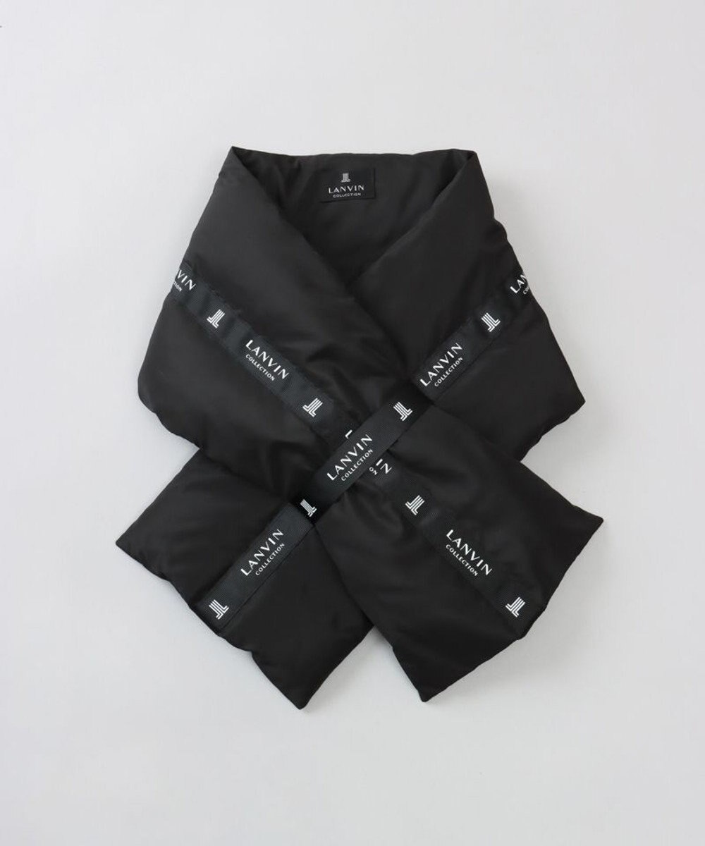 AURORA 【 LANVIN COLLECTION（ランバン コレクション） 】中綿リボン付マフラー(WASH) 