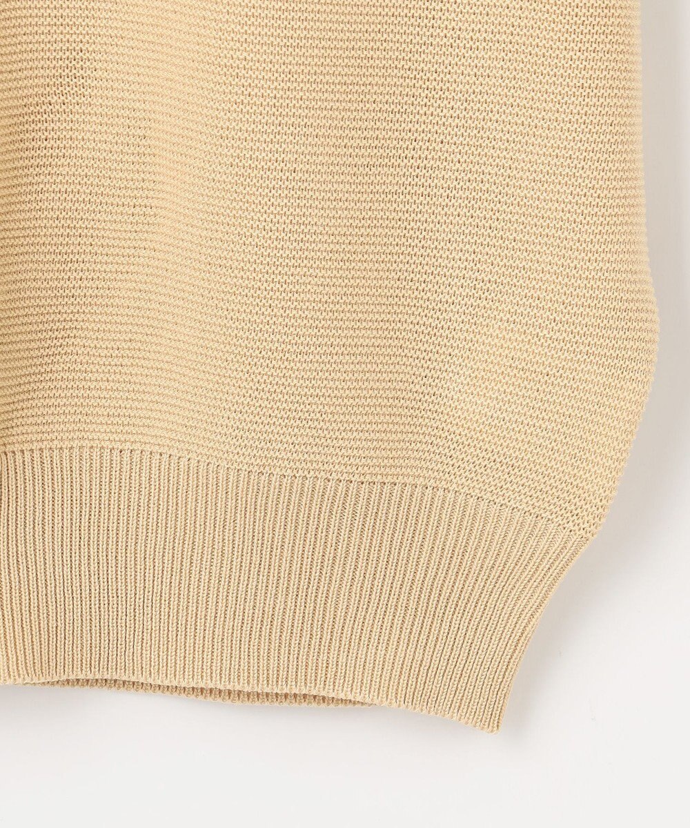 ANY 【洗濯機可/UVカット/アンチピリング】ハーフスリーブガーターニット 