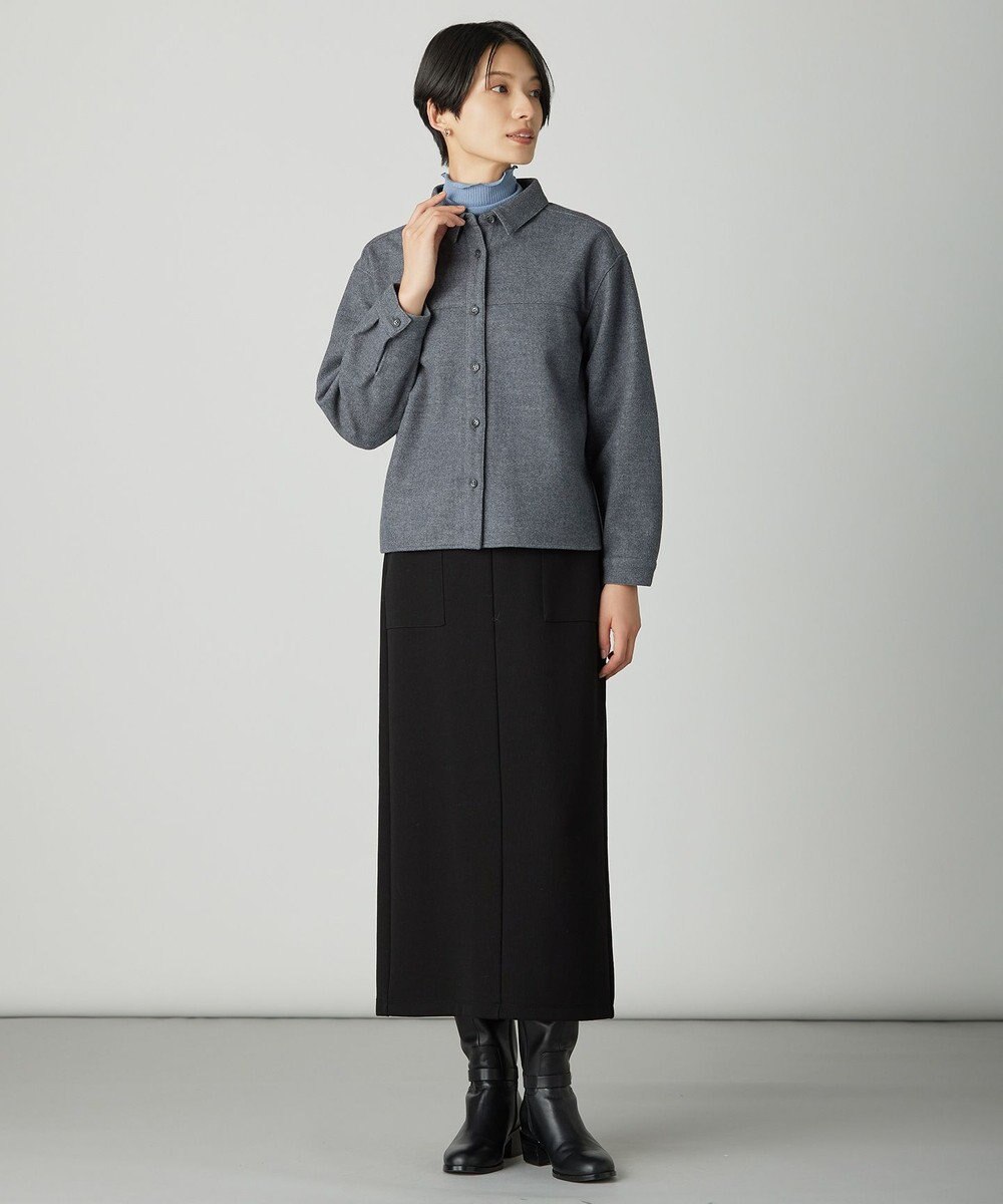 J.PRESS LADIES S メルトンジャージー シャツ 