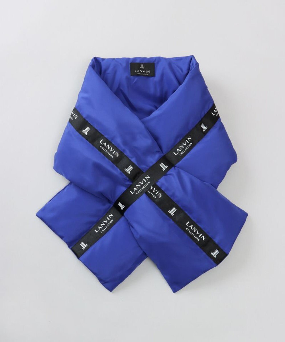 AURORA 【 LANVIN COLLECTION（ランバン コレクション） 】中綿リボン付マフラー(WASH) 