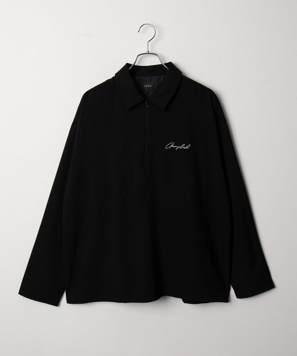 WEGO 【軽量/シワにならない】ドライポリハーフZIPシャツ（LS） 