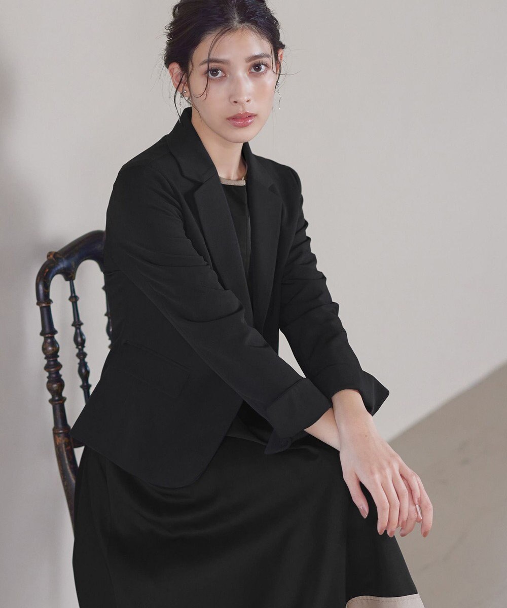 Tiaclasse L 【ダブルクロス・洗える】テーラードジャケット 