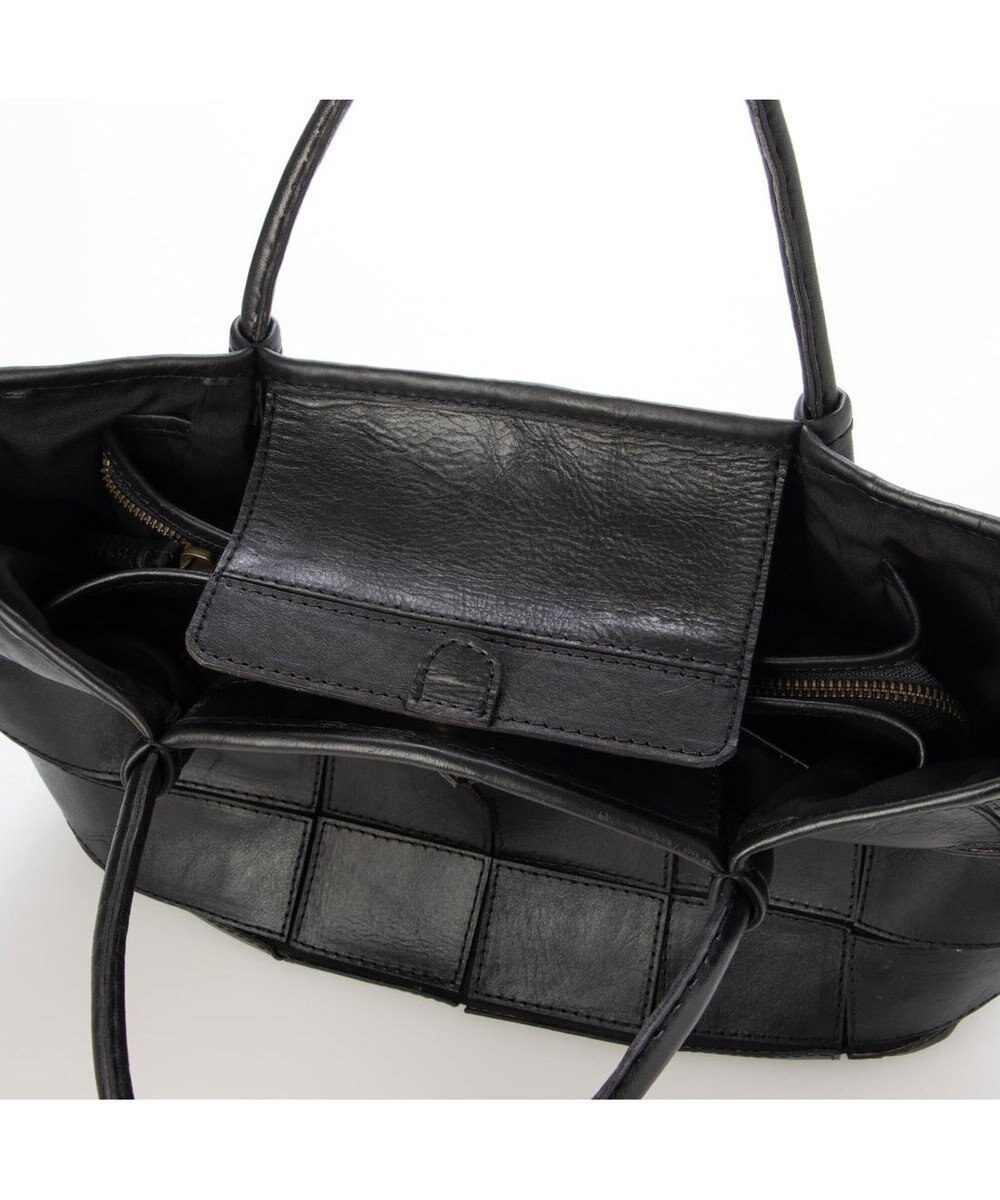 UNBILLION ピークスピーク PEAKSPEAK / 牛革パッチワーク・フラップトートL 