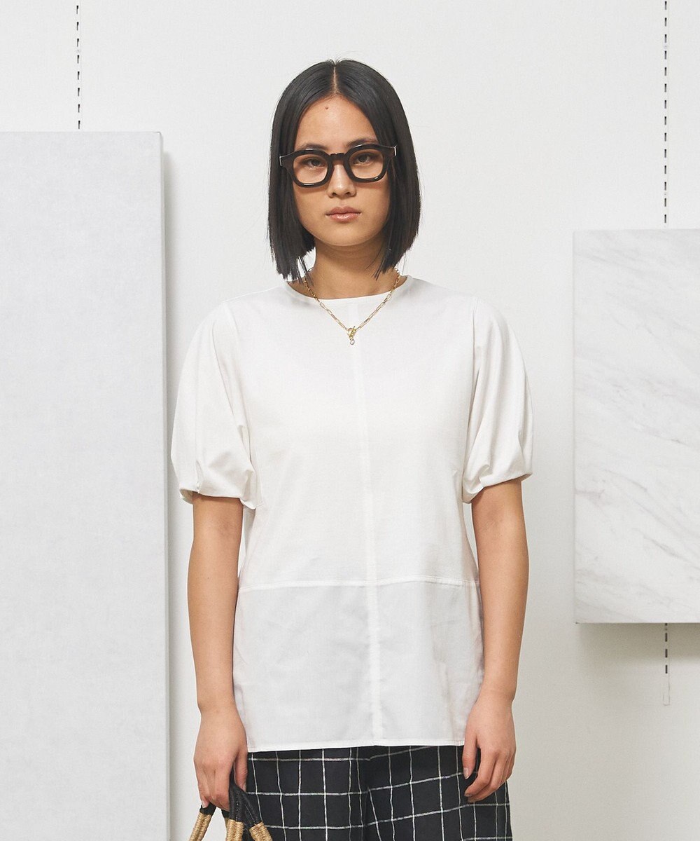 J.PRESS YORK STREET 【WOMEN】ファブリックヘムジャージ プルオーバー 