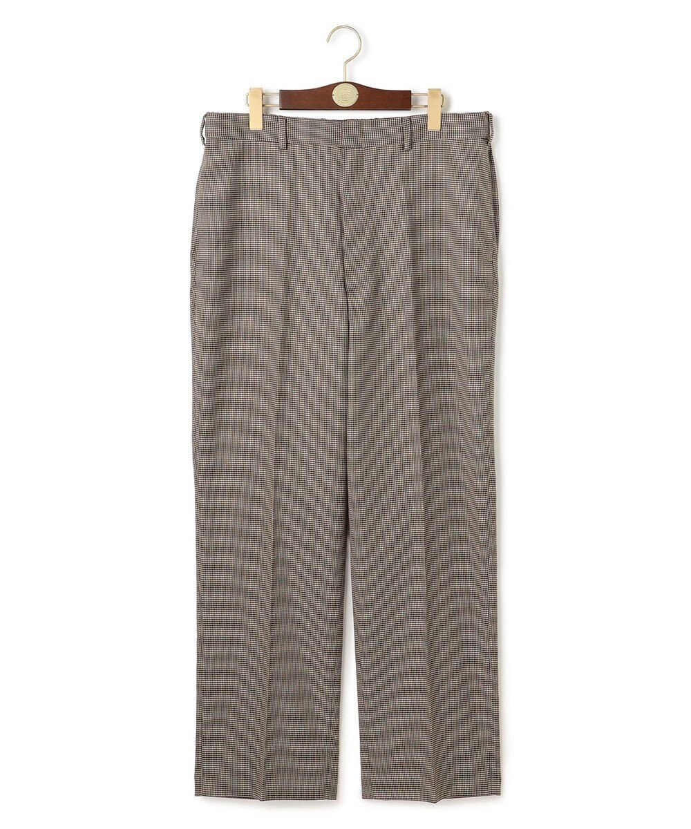 J.PRESS MEN 【J.PRESS ORIGINALS】【UNISEX】Wool Polyester Gunclub Check Piped Stem Nontuck Slacks 