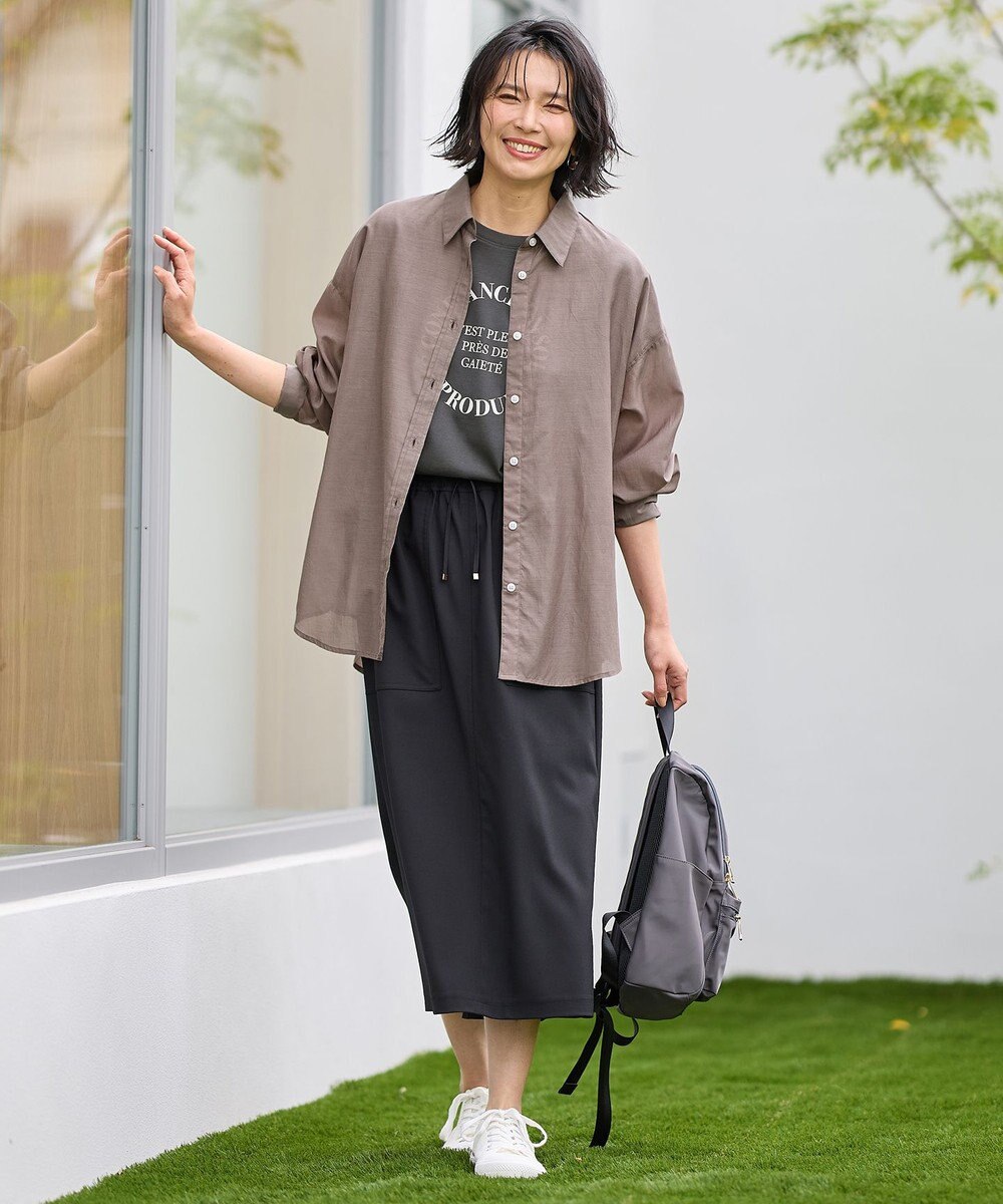 ANY L シアーシャツブラウス 