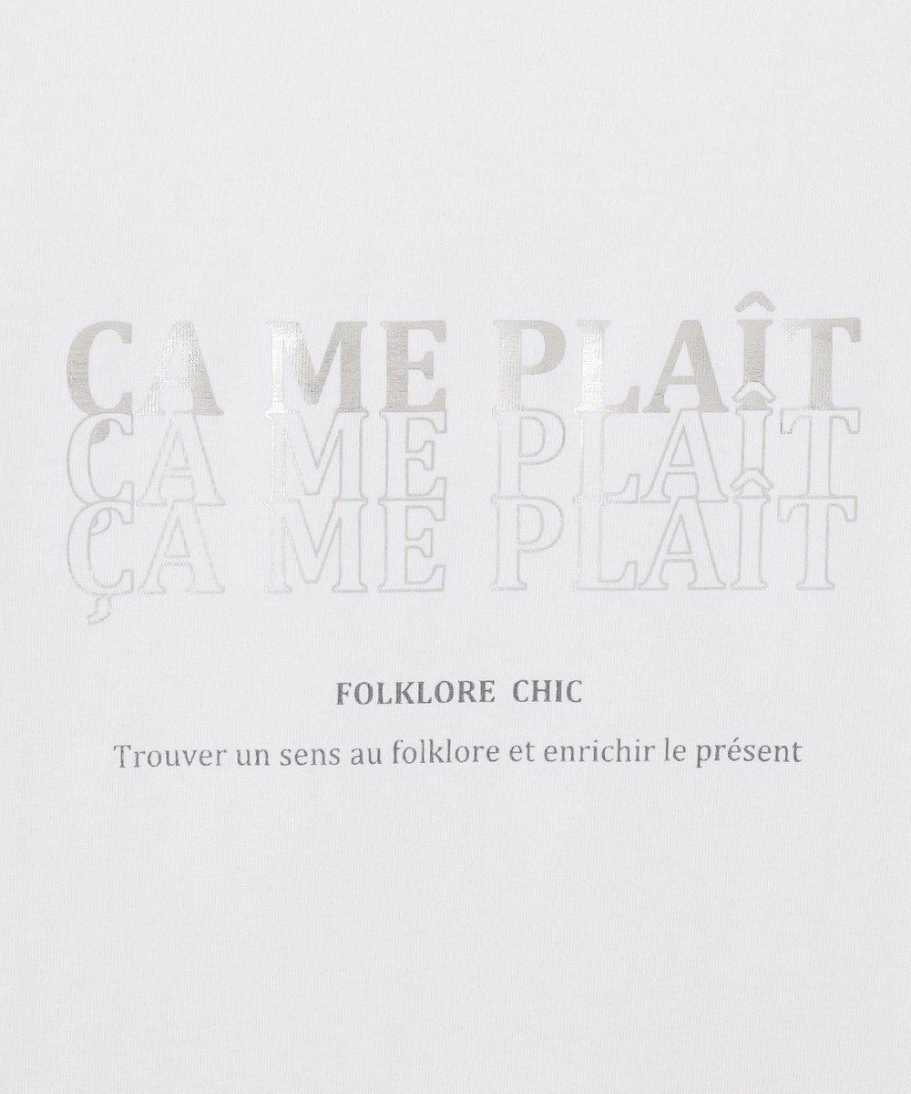 23区 S 【UVカット/洗える】CA ME PLAIT ロゴTシャツ 