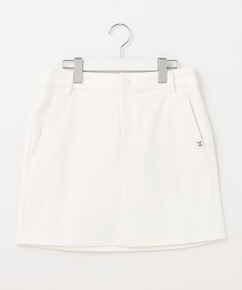 23区GOLF 秋色夏素材【WOMEN】【ストレッチ】シェルタリングオックス 台形スカート 
