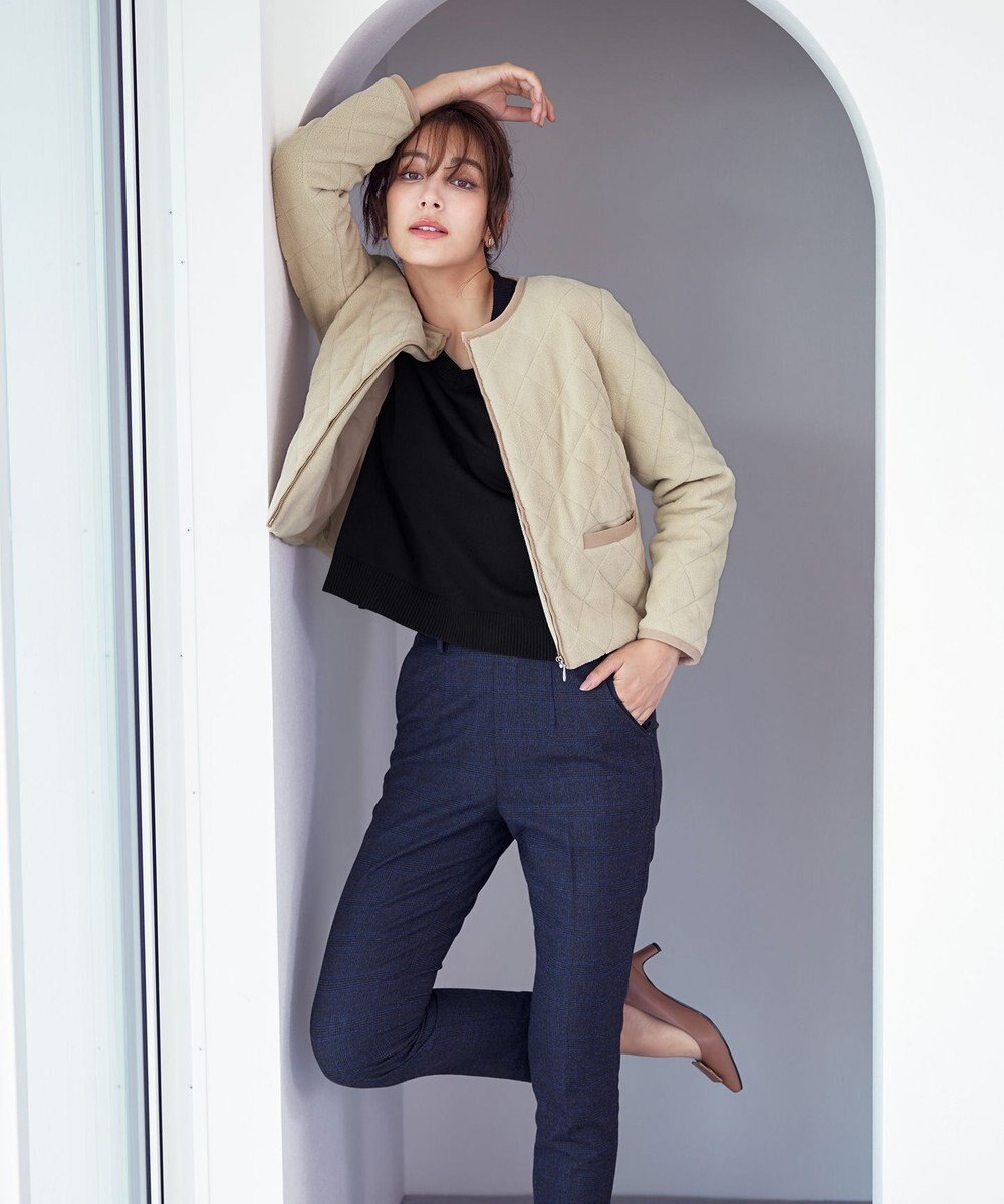 Tiaclasse ボアキルトショートジャケット 