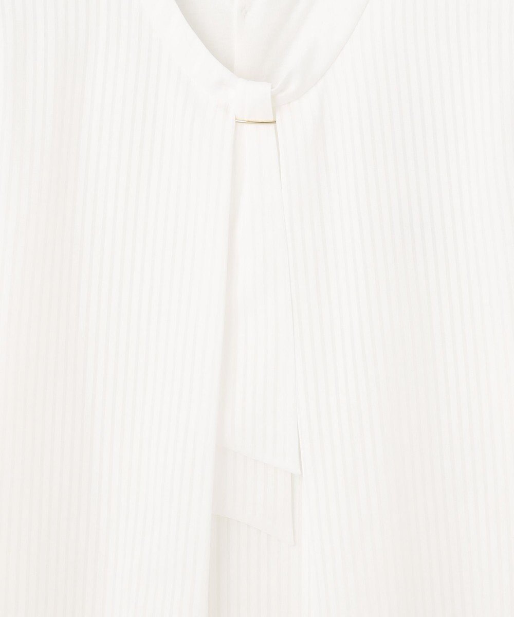 J.PRESS LADIES L シャドーストライプ ボウタイ カットソー 