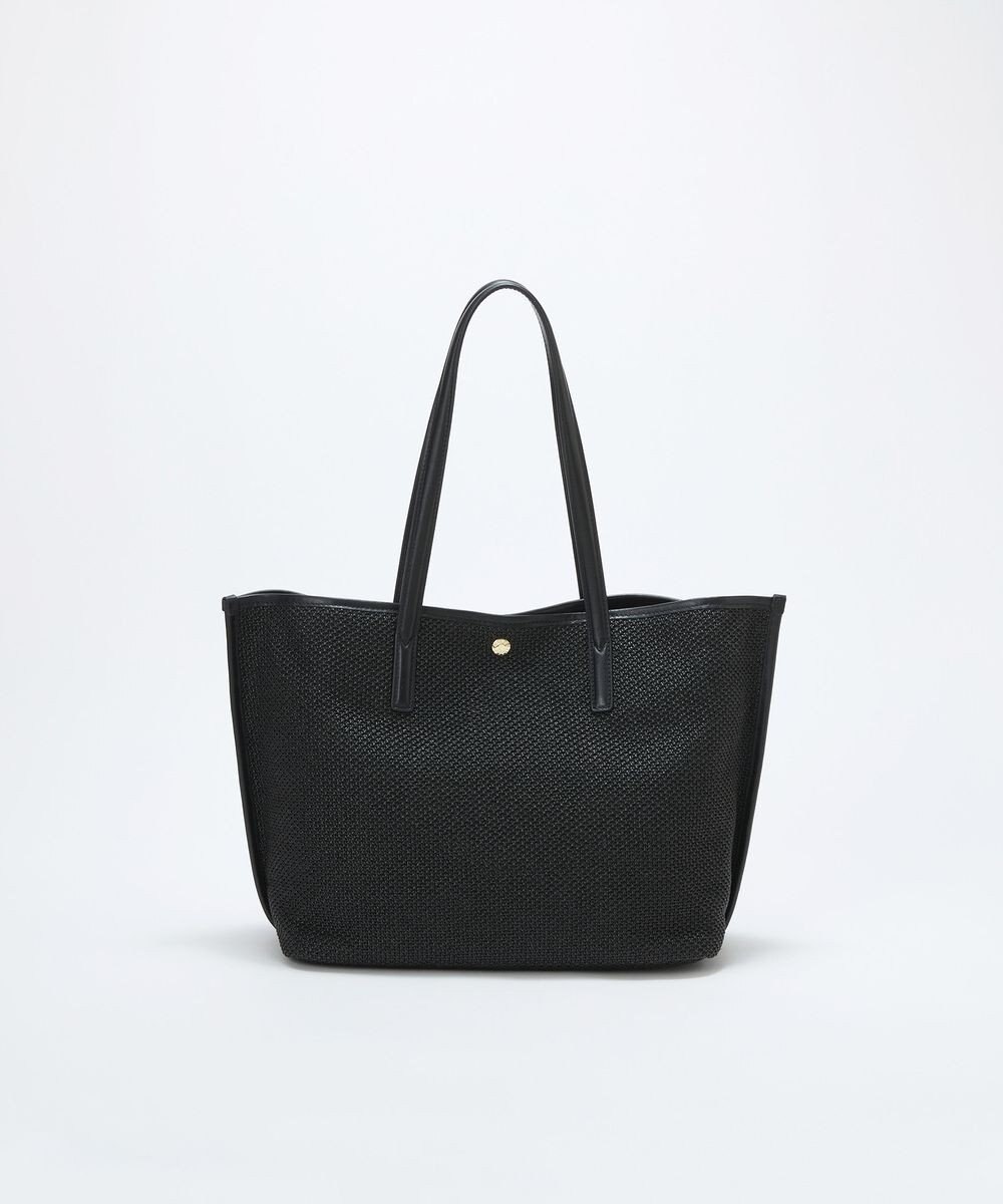 TOPKAPI 【Breath TOPKAPI】レザーコンビ 雑材風 シンプル トートバッグ チャーム付き　A4 / 軽量 