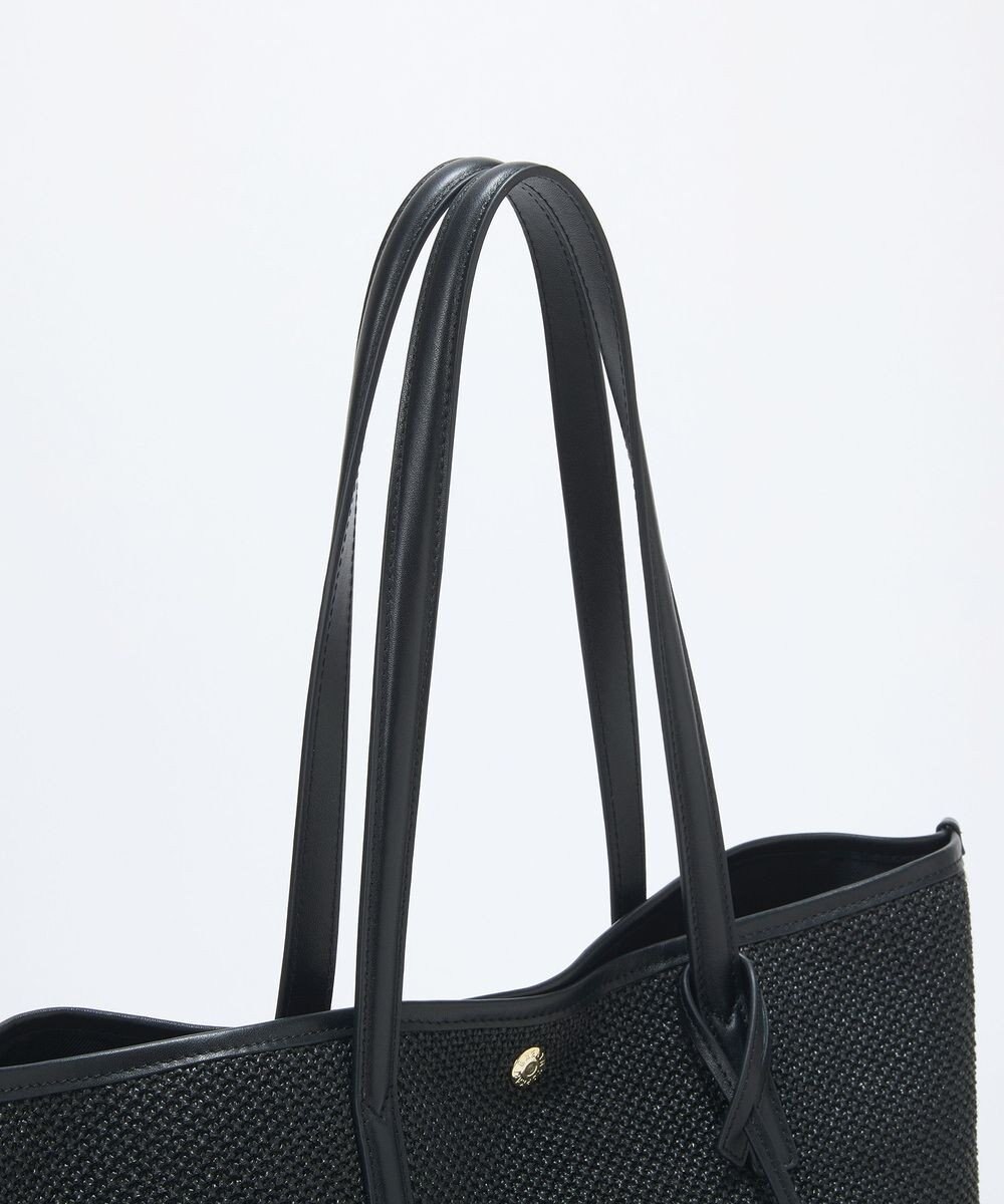 TOPKAPI 【Breath TOPKAPI】レザーコンビ 雑材風 シンプル トートバッグ チャーム付き　A4 / 軽量 