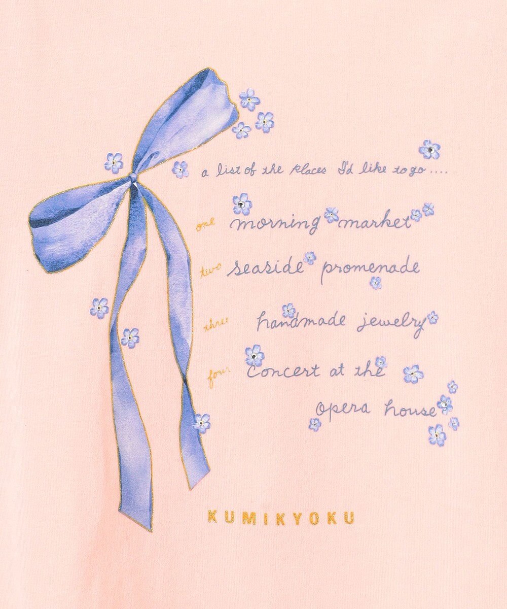 組曲 KIDS 【110-140㎝】リボンリスト Tシャツ 