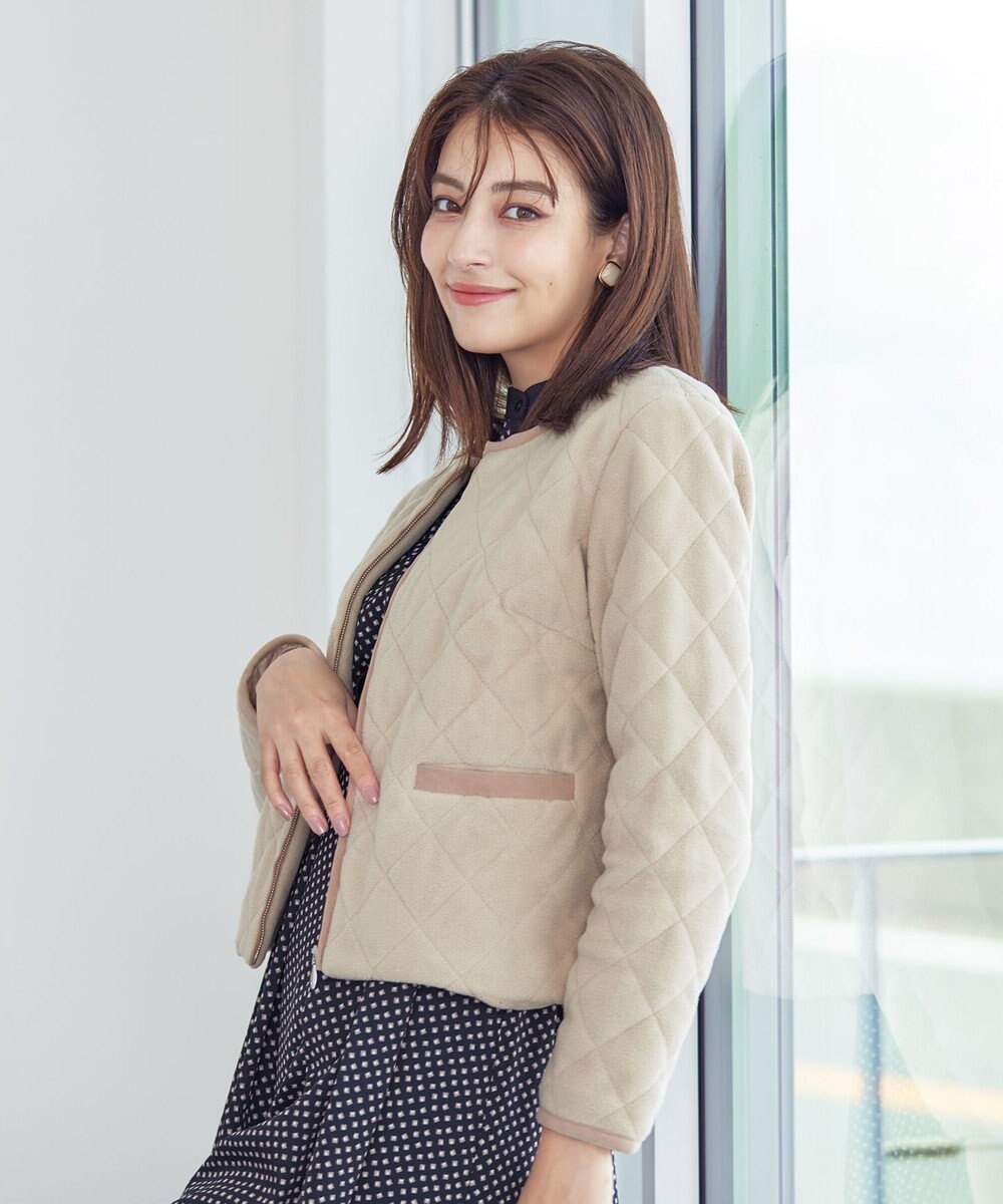 Tiaclasse ボアキルトショートジャケット 