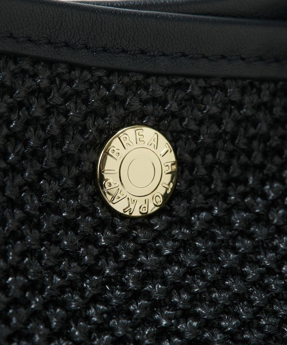 TOPKAPI 【Breath TOPKAPI】レザーコンビ 雑材風 シンプル トートバッグ チャーム付き　A4 / 軽量 