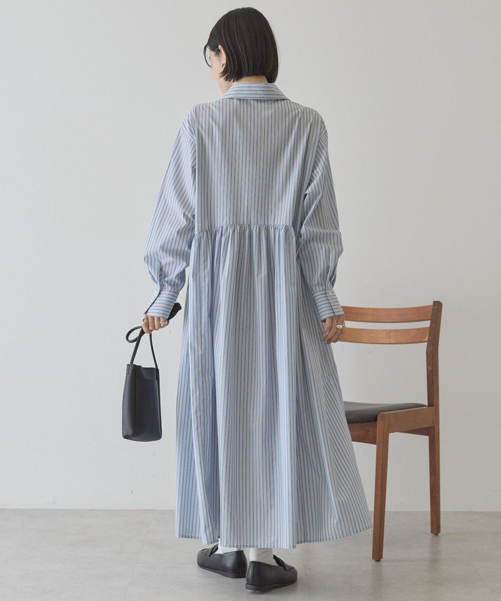 AMERICAN HOLIC 【イージーケア】ギャザーシャツワンピース 