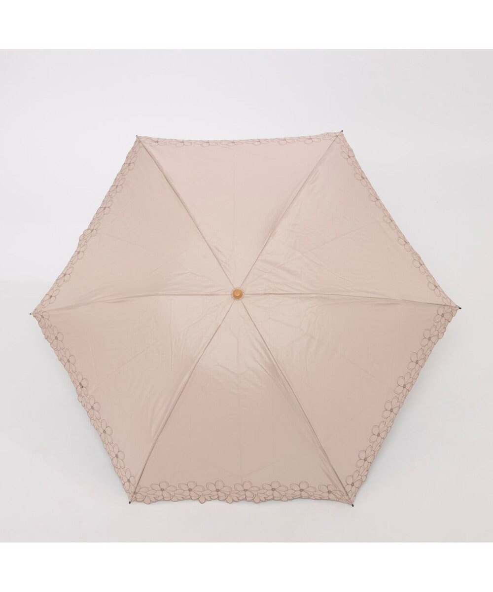 UNBILLION カシュネ cachenez / 【晴雨兼用】【日傘】UV カット率99％以上 PU軽量フラワー刺繍ミニ折りたたみ傘 