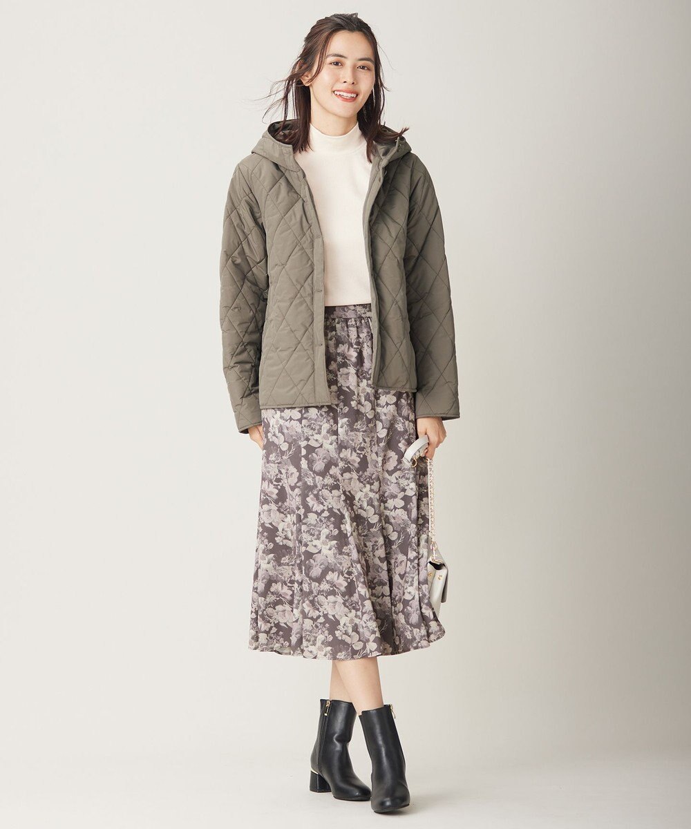 ANY SIS L 【洗える】キルティングフーディ ブルゾン 