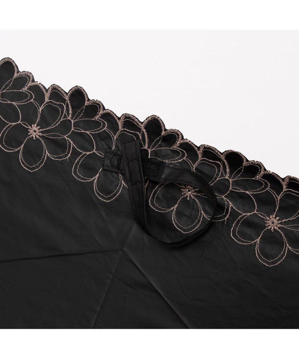 UNBILLION カシュネ cachenez / 【晴雨兼用】【日傘】UV カット率99％以上 PU軽量フラワー刺繍ミニ折りたたみ傘 