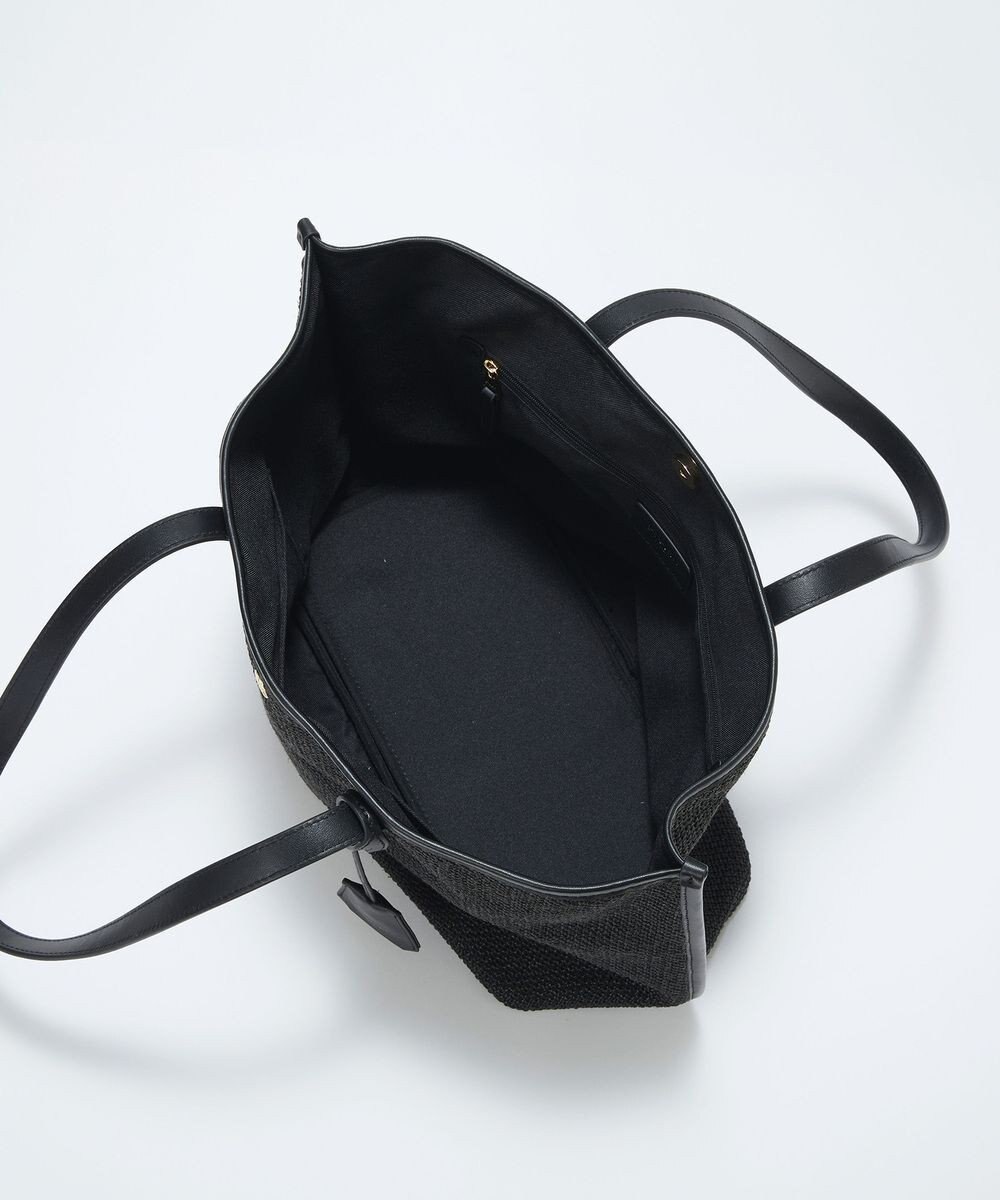 TOPKAPI 【Breath TOPKAPI】レザーコンビ 雑材風 シンプル トートバッグ チャーム付き　A4 / 軽量 