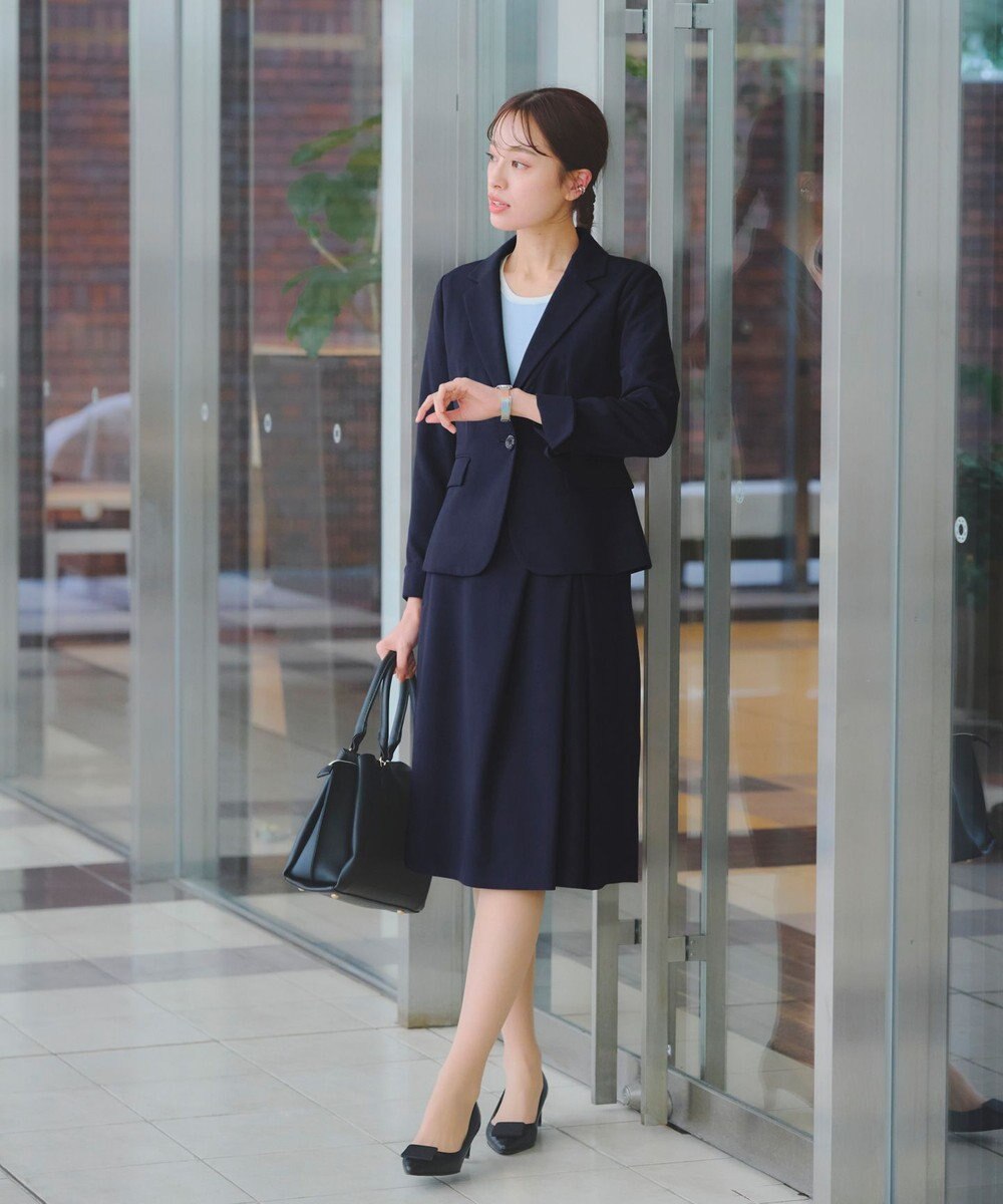 Tiaclasse L 【ダブルクロス・洗える】テーラードジャケット 