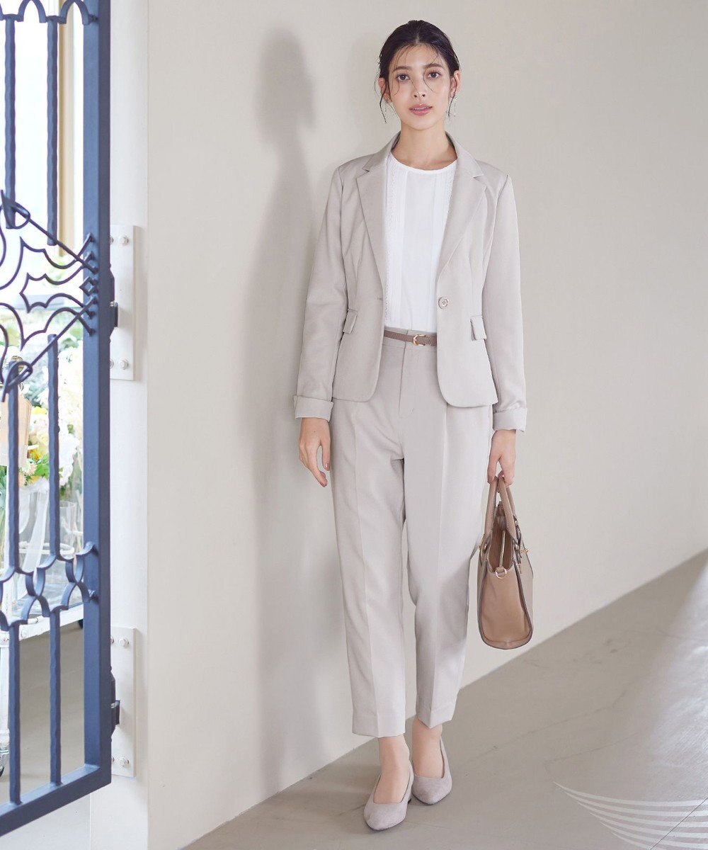 Tiaclasse L 【ダブルクロス・洗える】テーラードジャケット 