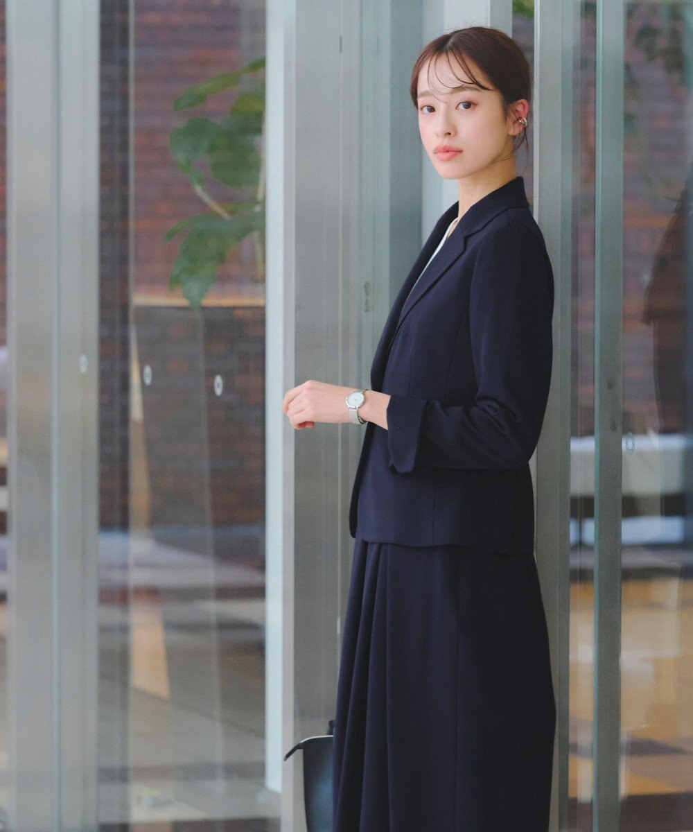 Tiaclasse L 【ダブルクロス・洗える】テーラードジャケット 