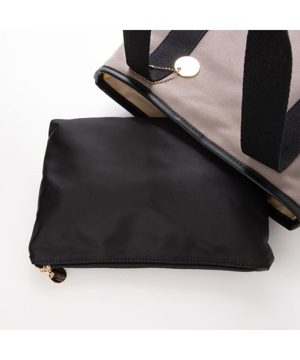 UNBILLION cachecache メッシュエコバッグ付きキャンバステープトート 