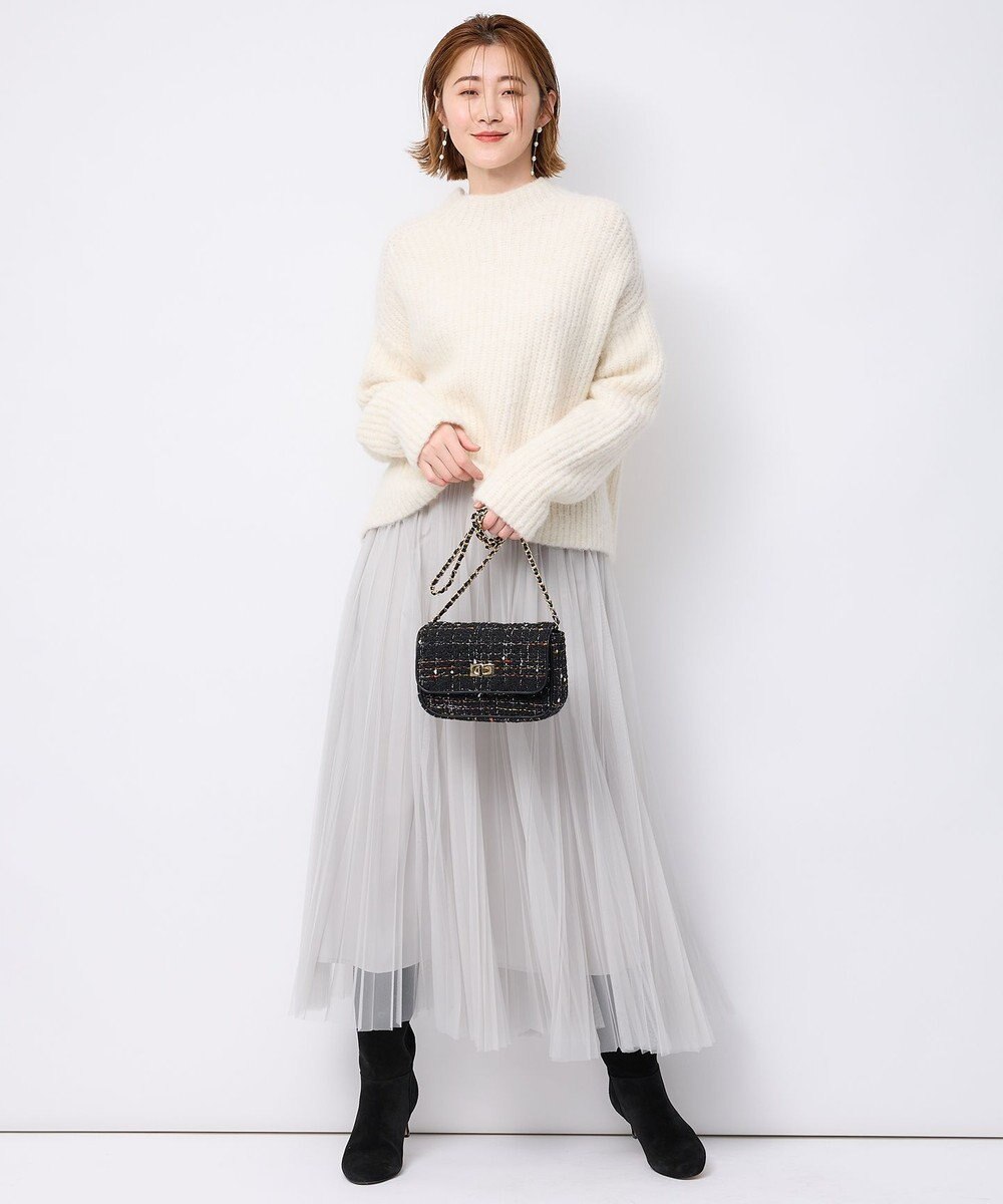 23区 L 【洗える】チュール プリーツ スカート 