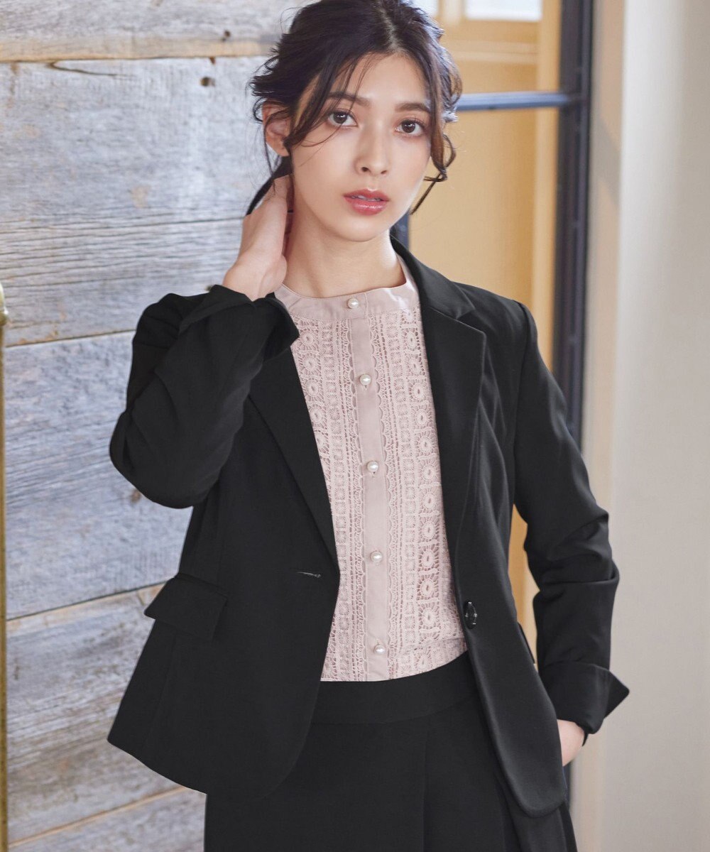 Tiaclasse L 【ダブルクロス・洗える】テーラードジャケット 