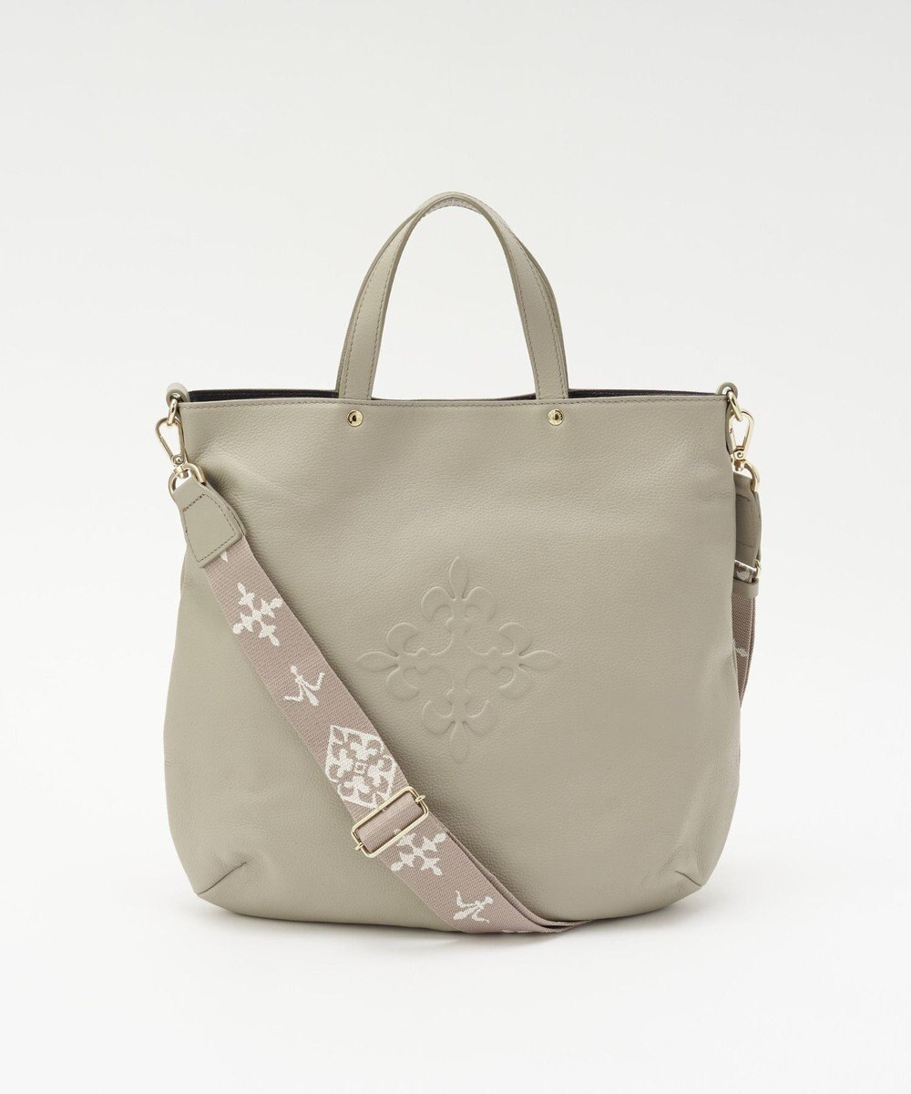 russet スリム2WAYトートバッグ <エンボスモノグラム>(CE-1611) 