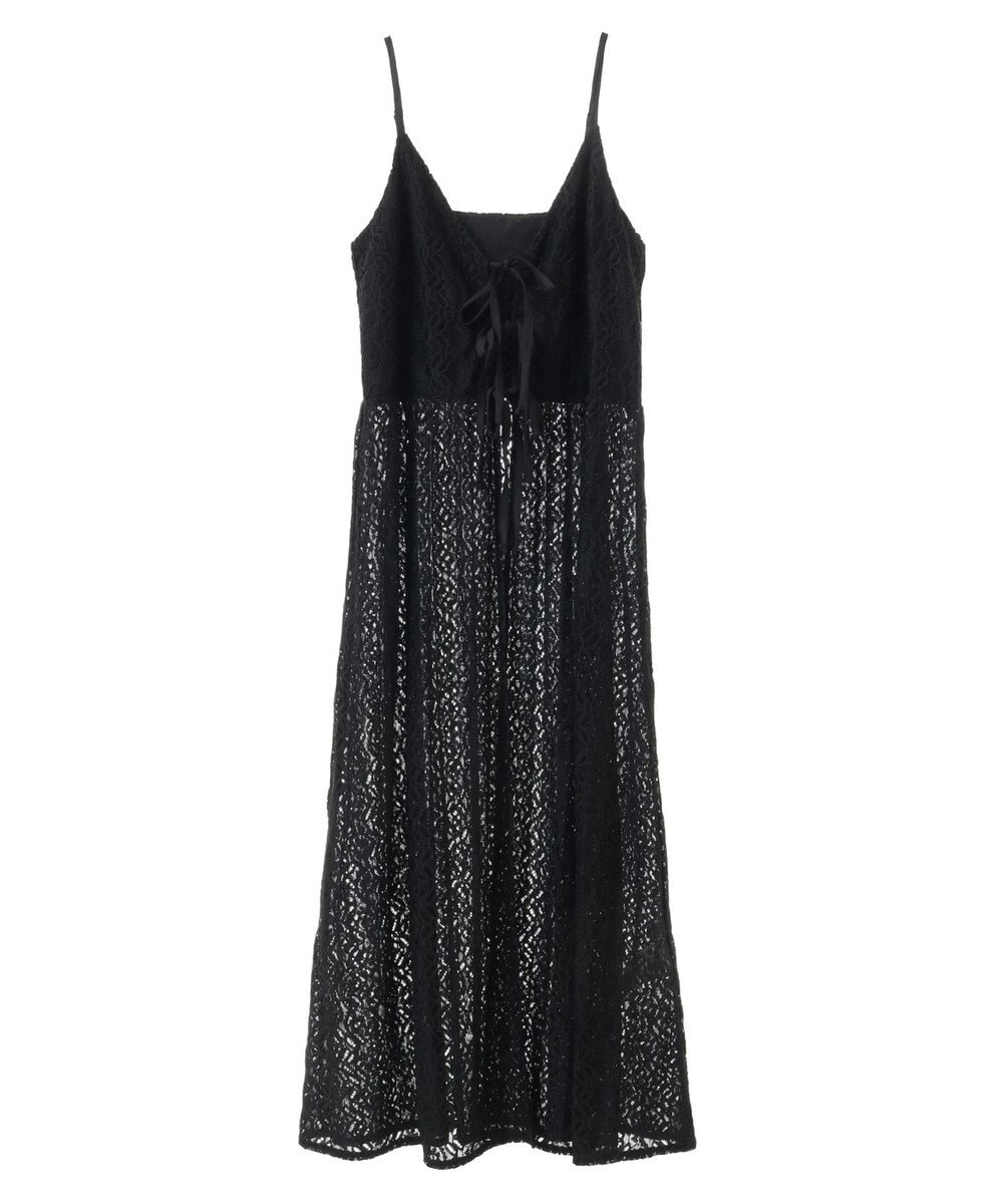 earth music&ecology フラワーレースキャミワンピース 