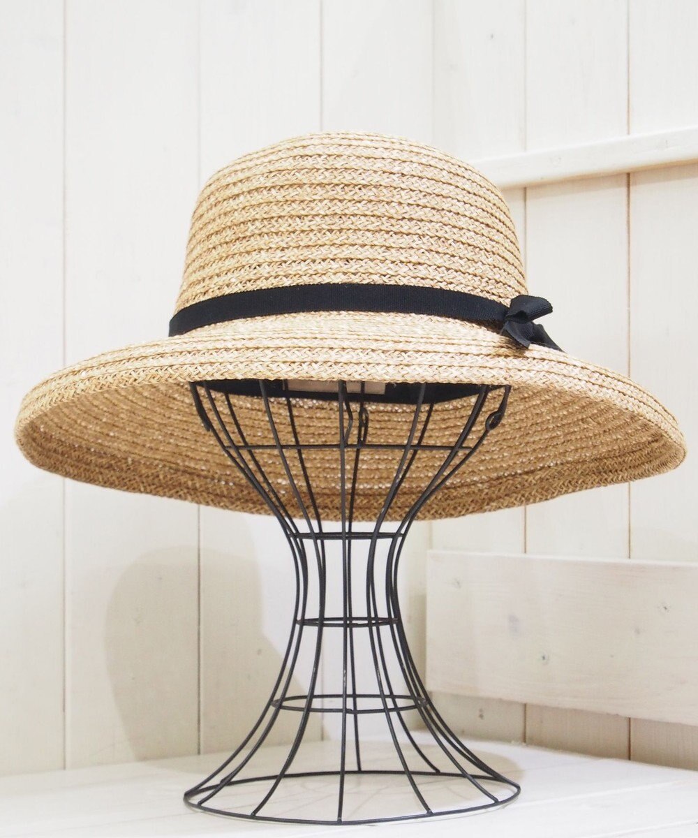 石田製帽 ペーパーブレードミックス　ワイドカサブランカ 