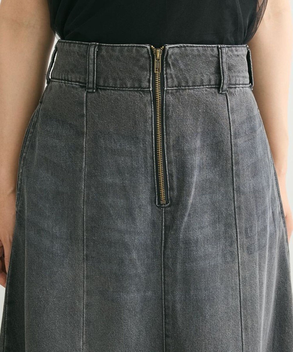 Green Parks フロントＺＩＰデニムスカート 