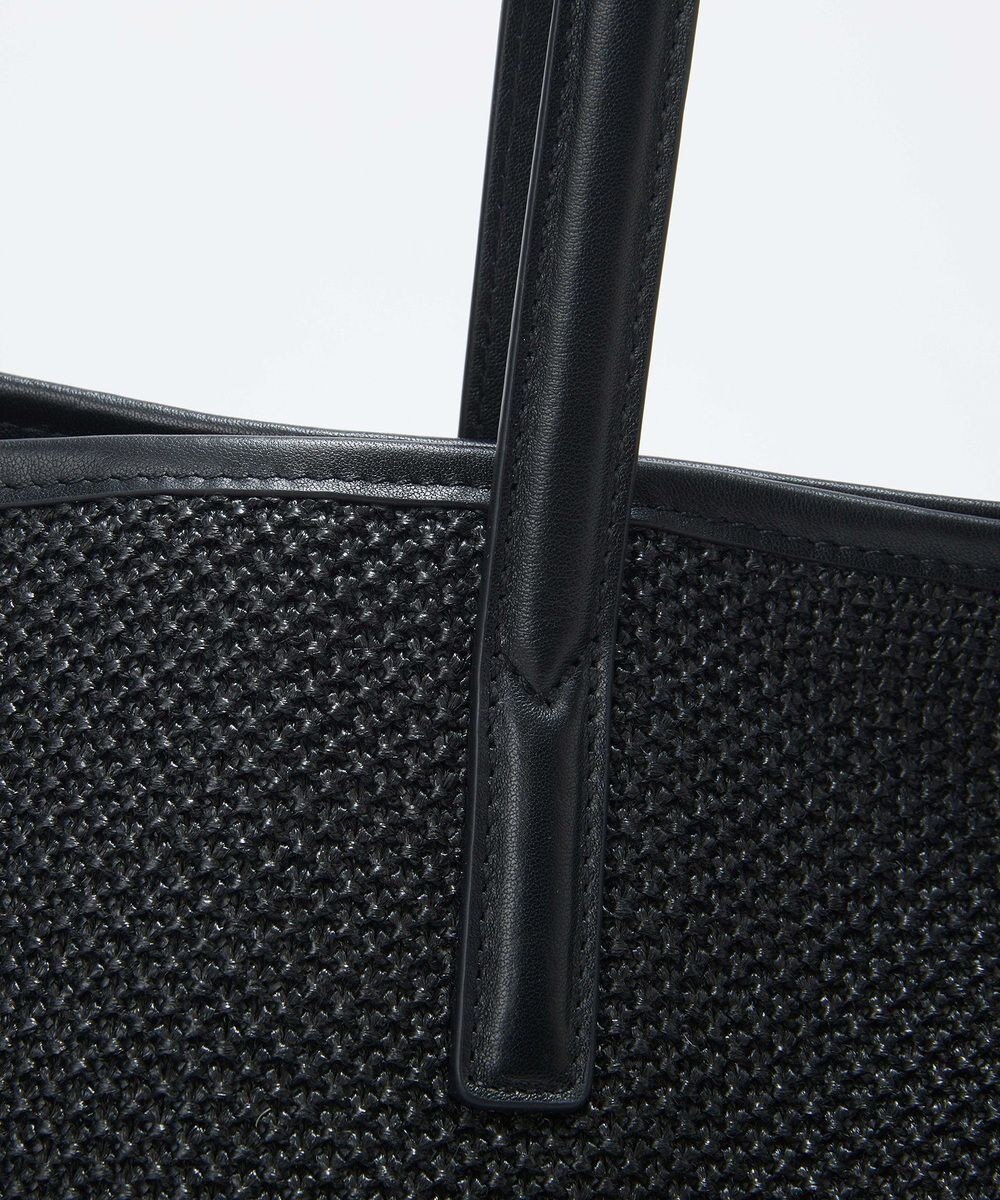 TOPKAPI 【Breath TOPKAPI】レザーコンビ 雑材風 シンプル トートバッグ チャーム付き　A4 / 軽量 