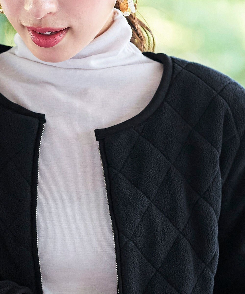 Tiaclasse ボアキルトショートジャケット 