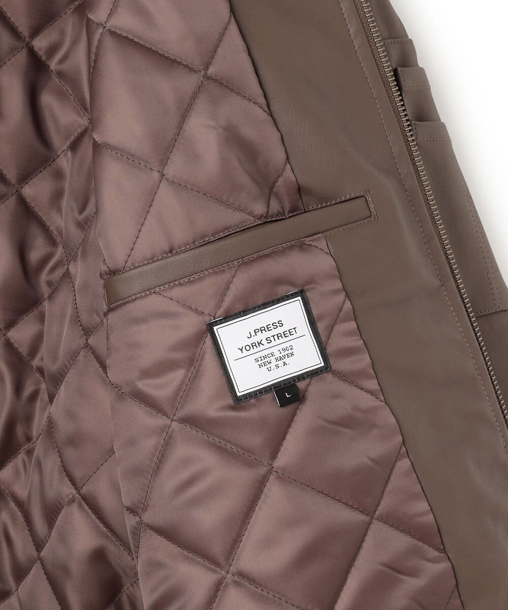 J.PRESS YORK STREET 【UNISEX】エコレザーMA-1 