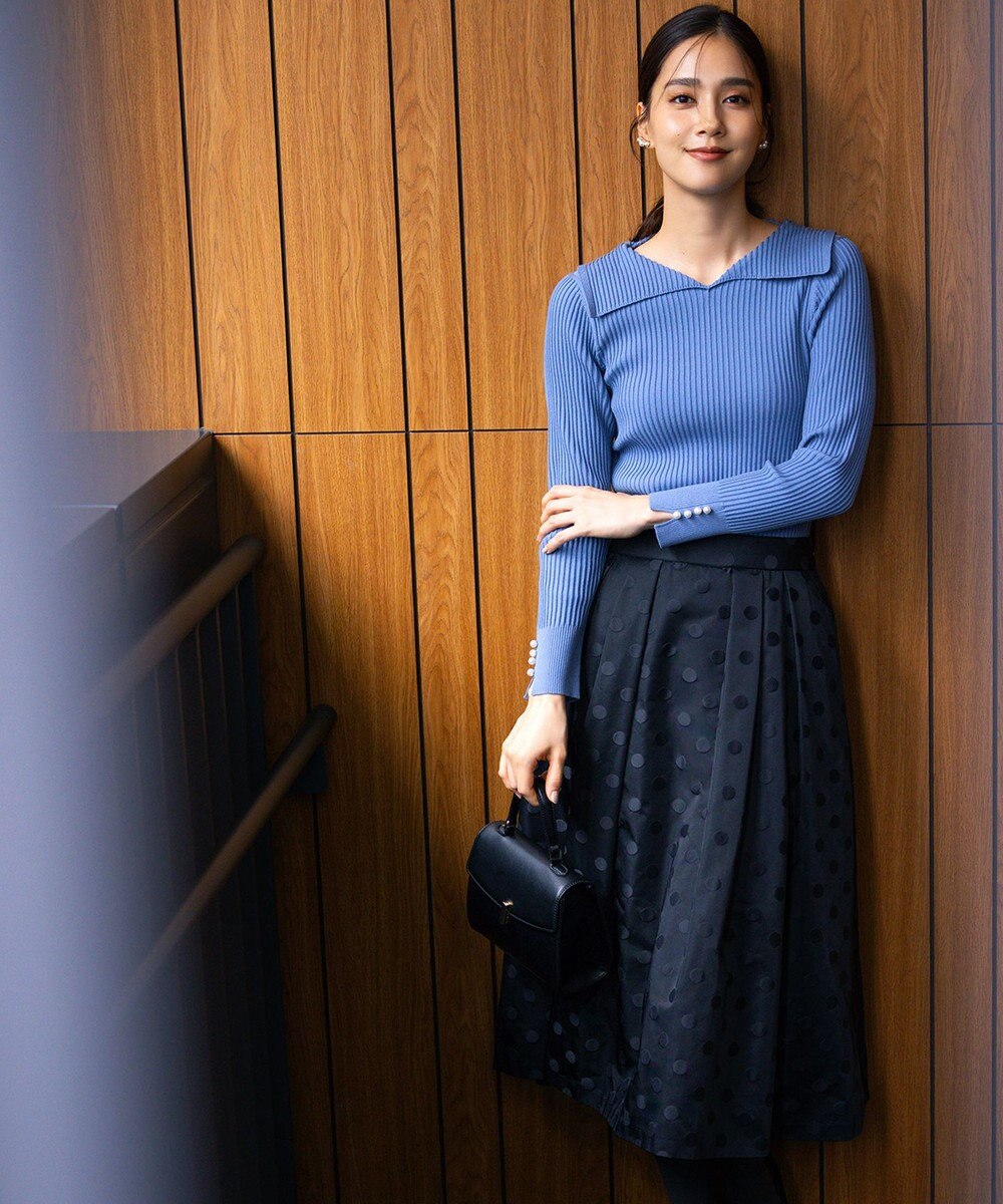 組曲 Elenaリブニット プルオーバー 