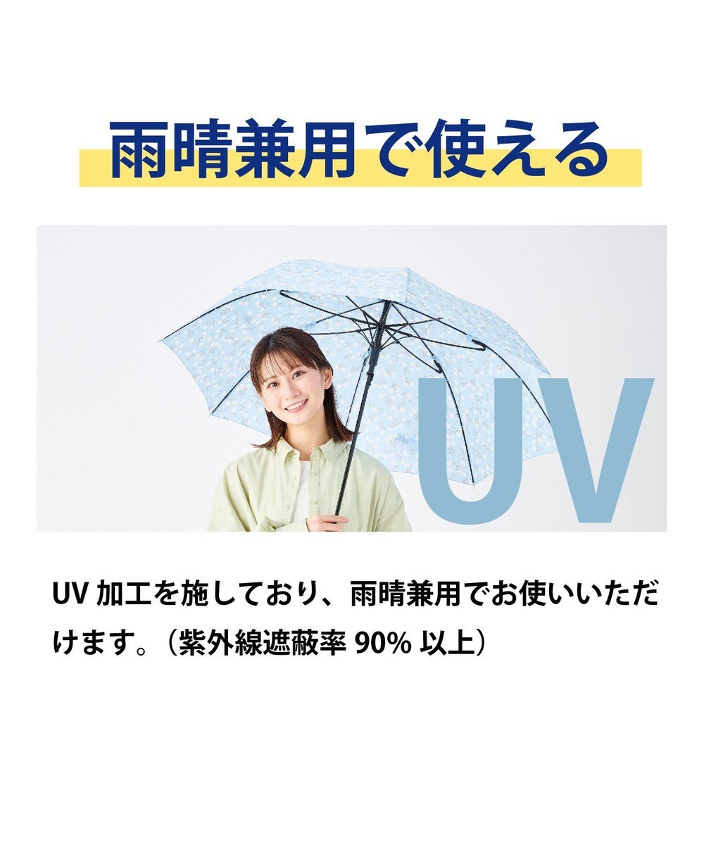 MOONBAT 【超撥水】フロータス (FLO(A)TUS) 長傘 ストライプフラワー 耐風 