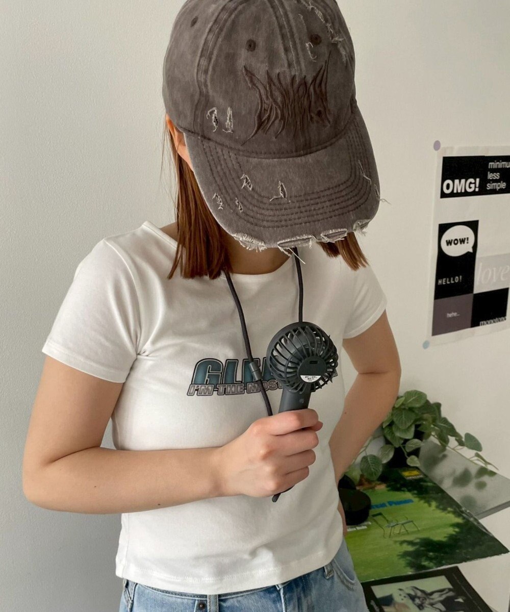 WEGO 【冷却/携帯扇風機/熱中症対策】カラビナ付ハンディファン 