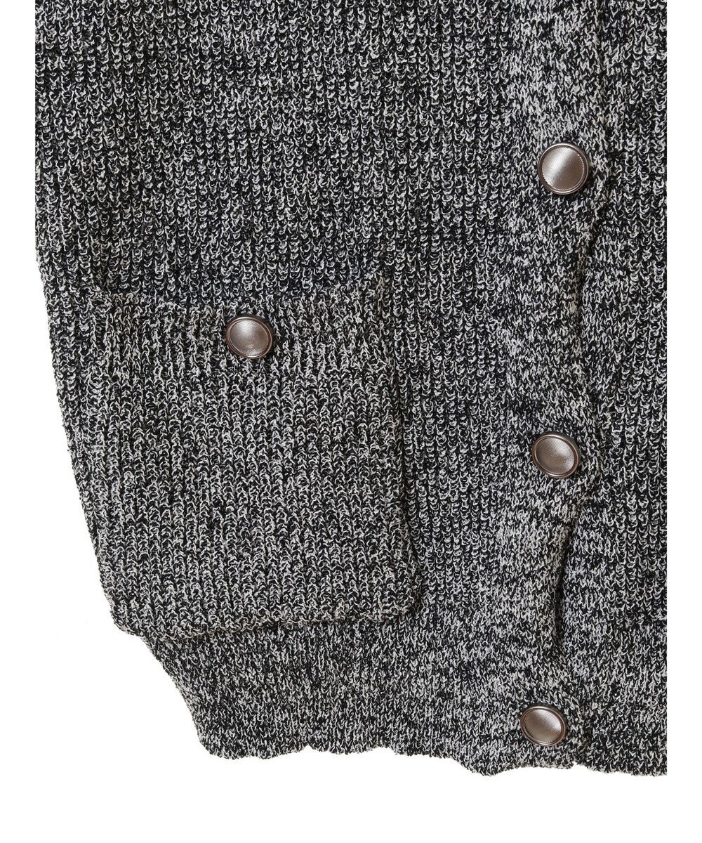 Green Parks シルバーボタンクルーネックベスト 