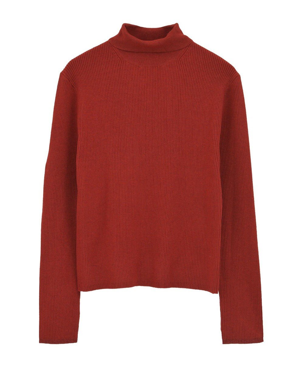 Green Parks チクチクしないリブタートルニットプルオーバー 